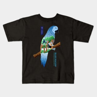 The Last Blue Macaw - Creme Kids T-Shirt